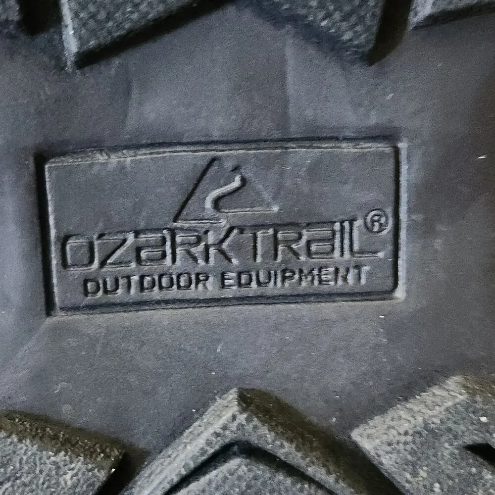 Ozark Trail‎ Mens Black Hiking Sandals Size 8 Adjustable Straps Outdoors